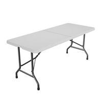 GARTENTISCH Easyfold klappbar weiß - Weiß, Kunststoff (180/74/74cm) - Juskys