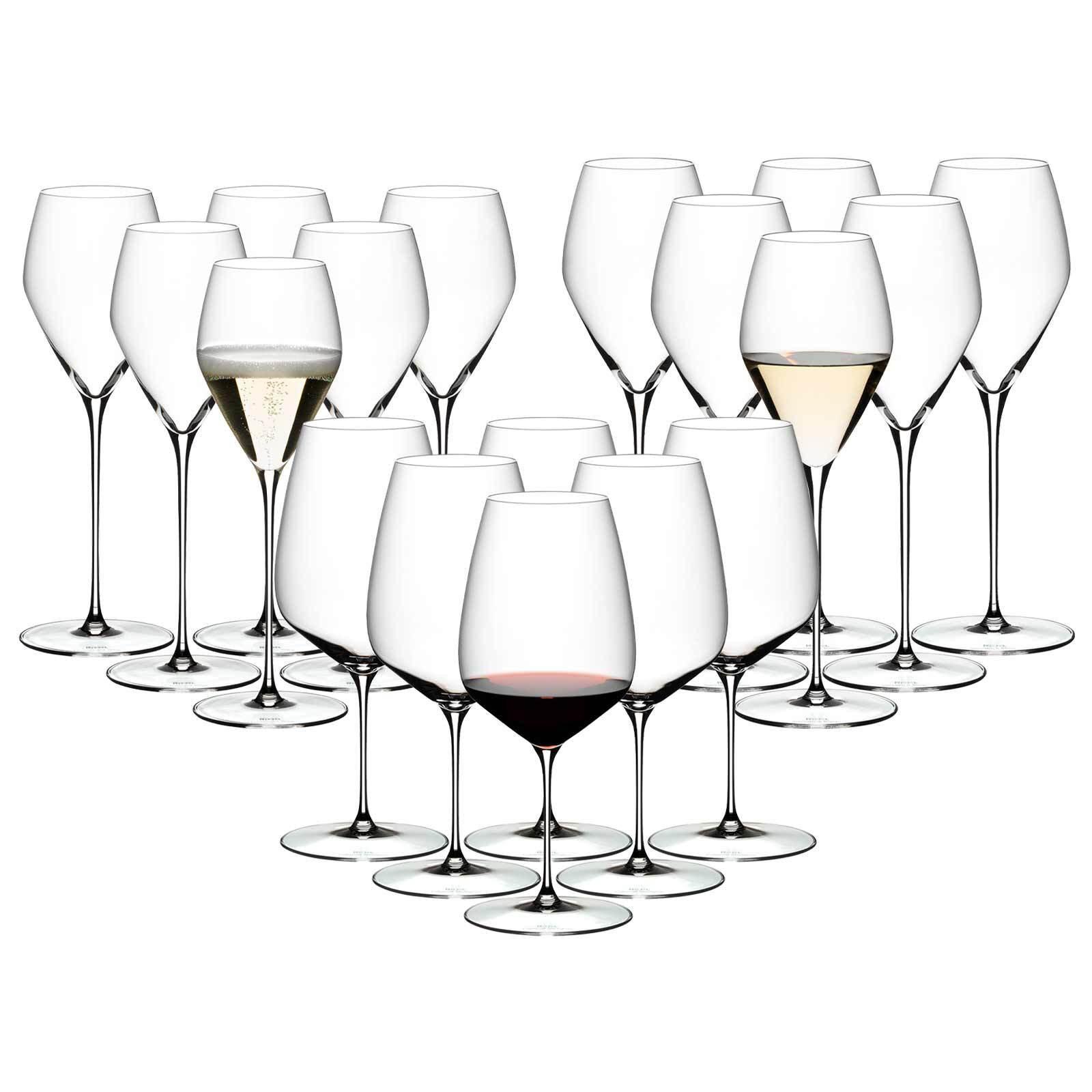 WEIN- UND SEKTGLÄSER Veloce transparent 18-tlg. - Transparent, Glas - Riedel