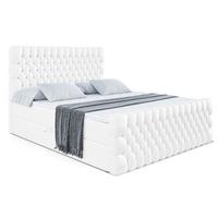 BOXBETT SERENE-Z - 160 x 200 - H3 - Weiß Hochglanz - Weiß Hochglanz, Holzwerkstoff (160/200cm) - ALTDECOR