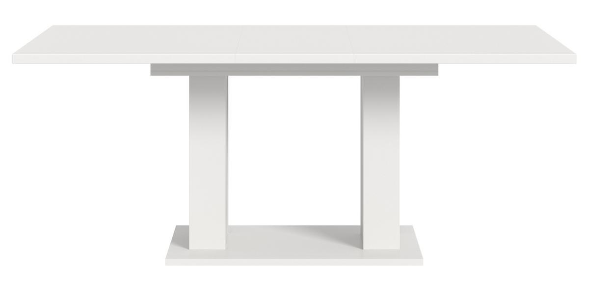 ESSTISCH weiß, Küchentisch ausziehbar 150 - 190 cm - Weiß, Holzwerkstoff/Metall (150/90/76cm) - Inn.Furn