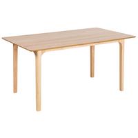 ESSTISCH Holz hellbraun 160/90 cm Delmas - Hellbraun, Holzwerkstoff (160/90/77cm) - Beliani