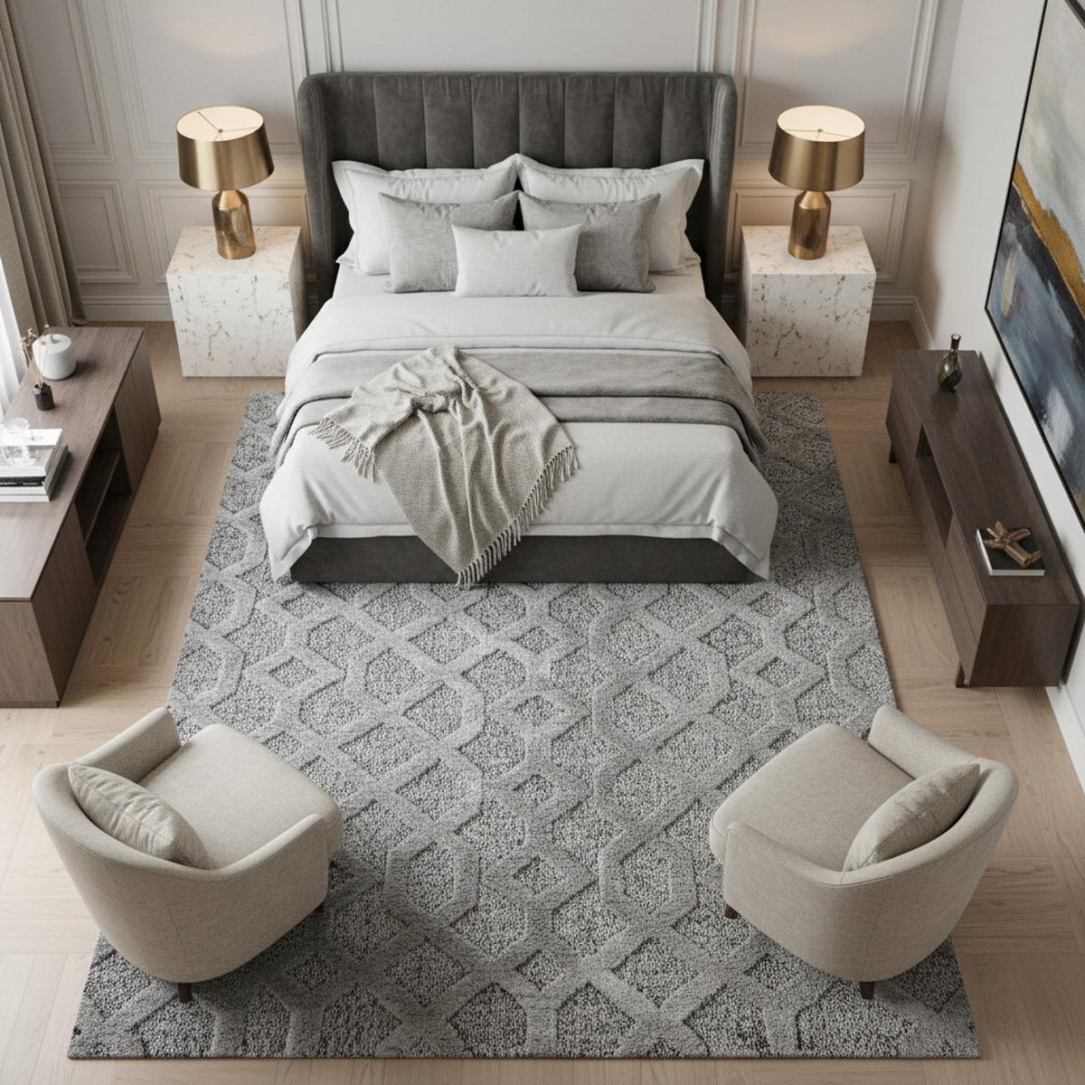 HOCHFLORTEPPICH EISACK, geometrisch, Grau, 80 x 150 cm - Grau, Textil (150/80cm) - KADIMA DESIGN