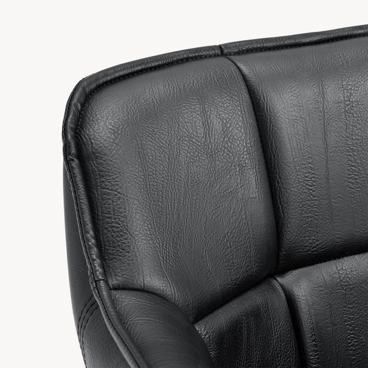 ARMLEHNSTUHL Birmingham - Schwarz, Textil/Metall (60/82/59cm) - [en.casa]