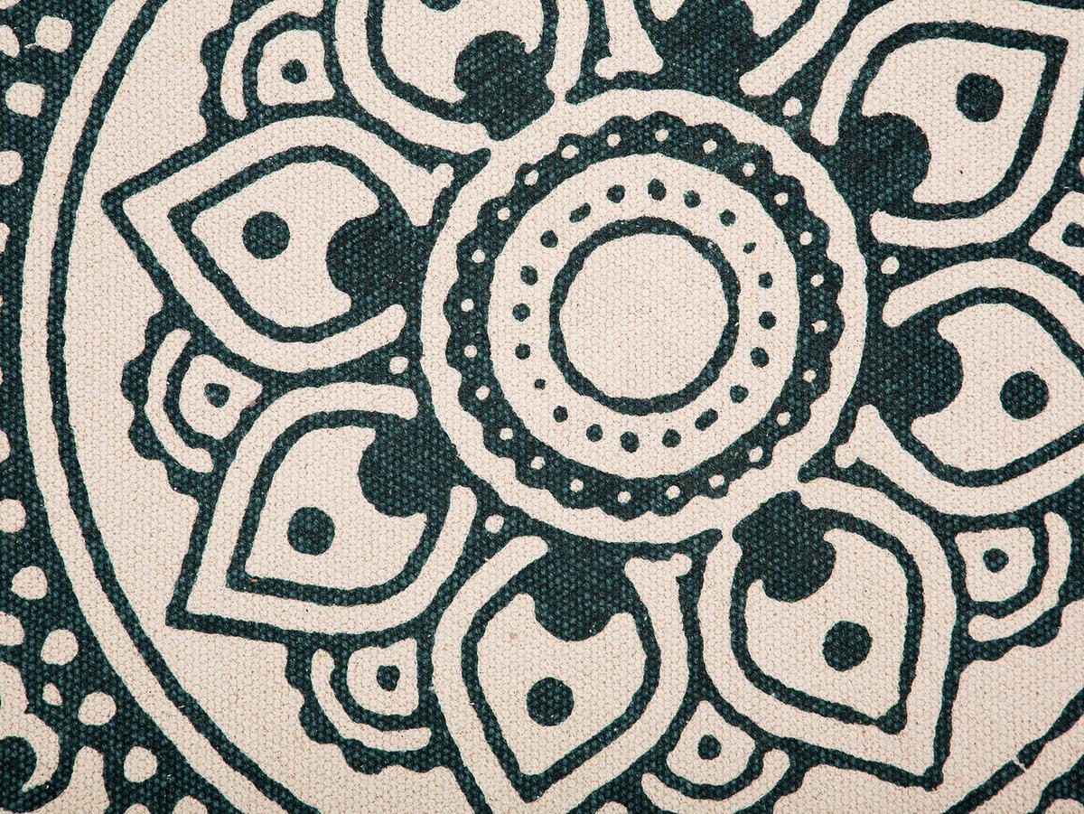 VINTAGE-TEPPICH Irice 120/120 cm - Grün, Textil (120/120cm) - Beliani