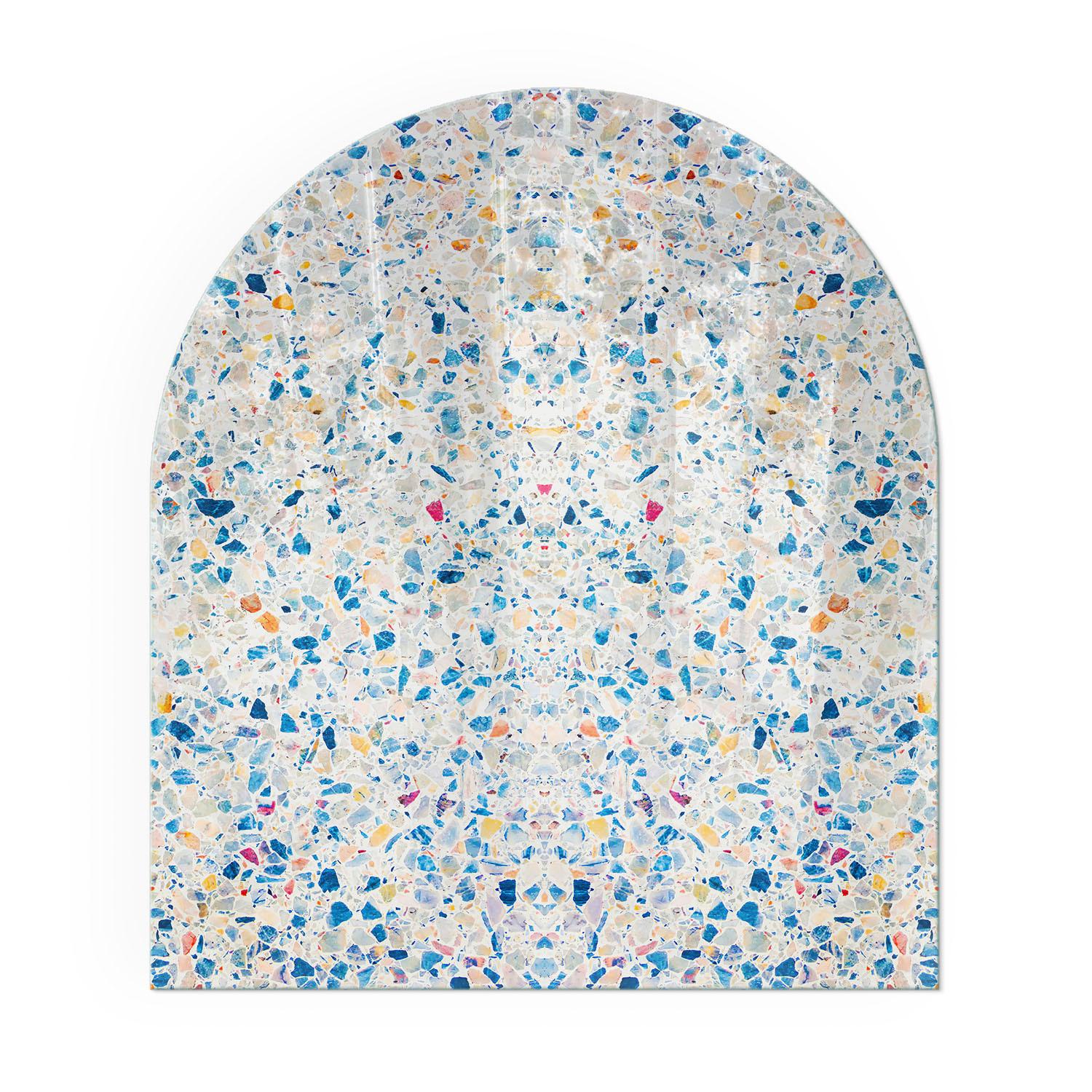 GLASPLATTE für Kamin 80x70 cm - Weiß, Glas (80/70/0.4cm) - TULUP