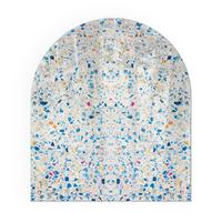 GLASPLATTE für Kamin 80x70 cm - Weiß, Glas (80/70/0.4cm) - TULUP
