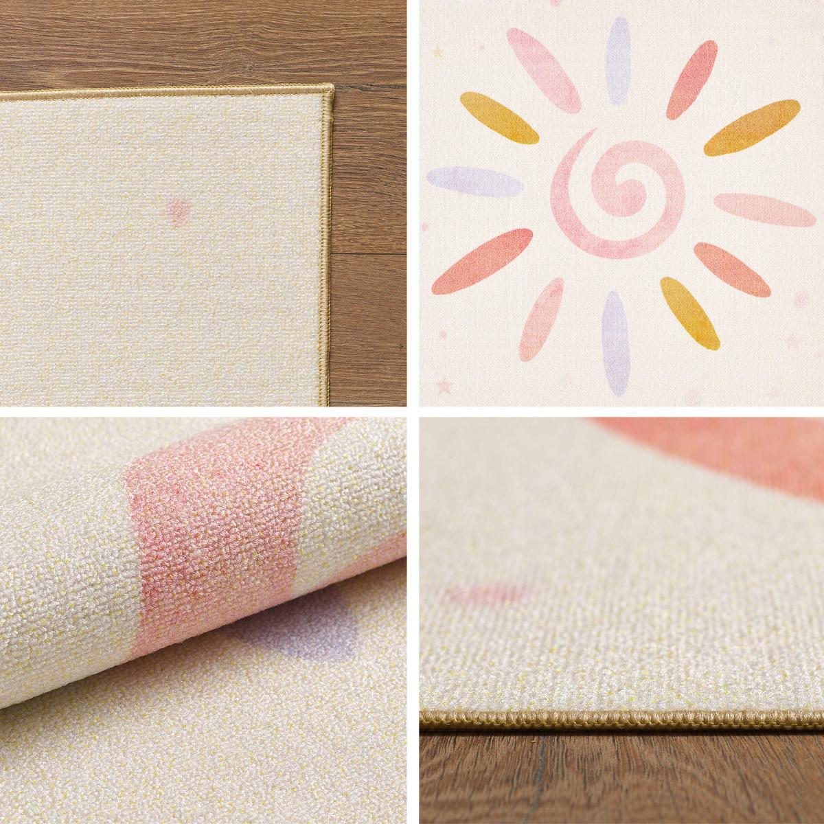 SPIELTEPPICH TRAUN in Creme, floral, 160 x 230 cm - Beige, Textil (230/160cm) - KADIMA DESIGN
