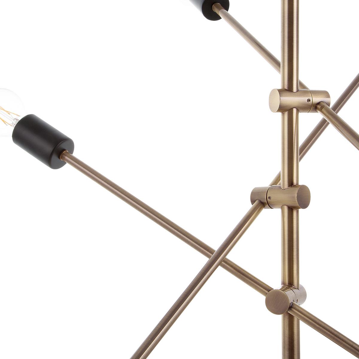 HÄNGELEUCHTE Cremera 74/52/126 cm - Messingfarben, Metall (74/52/126cm) - Beliani