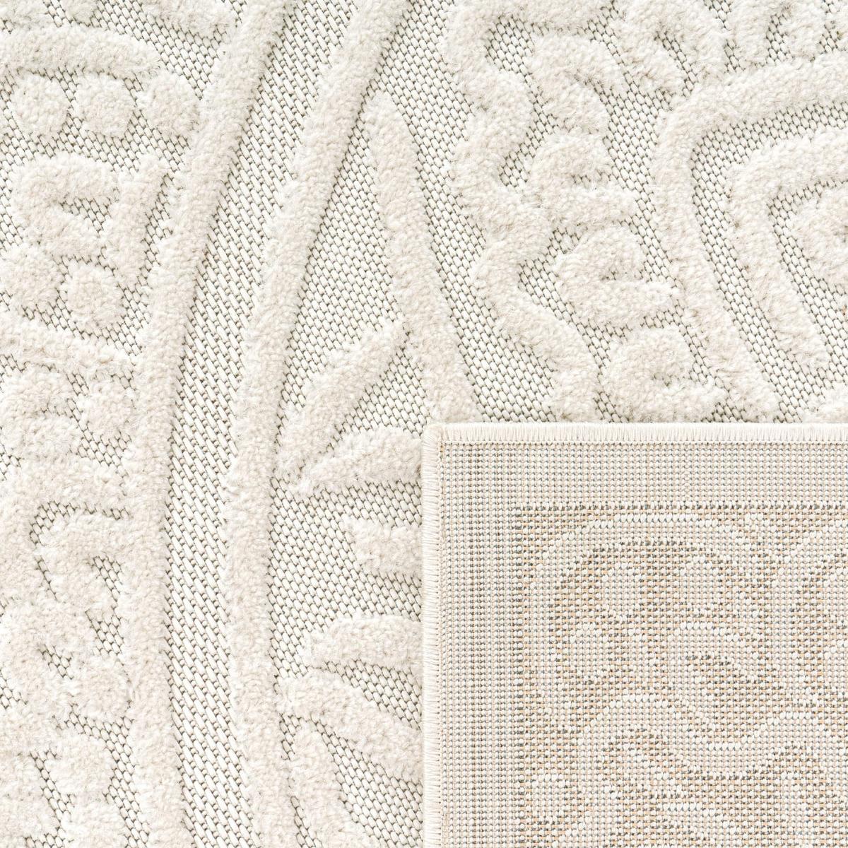 KURZFLORTEPPICH, mit Struktur, aus Polypropylen, Creme, 200 x 290 cm - Creme, Textil (290/200cm) - KADIMA DESIGN