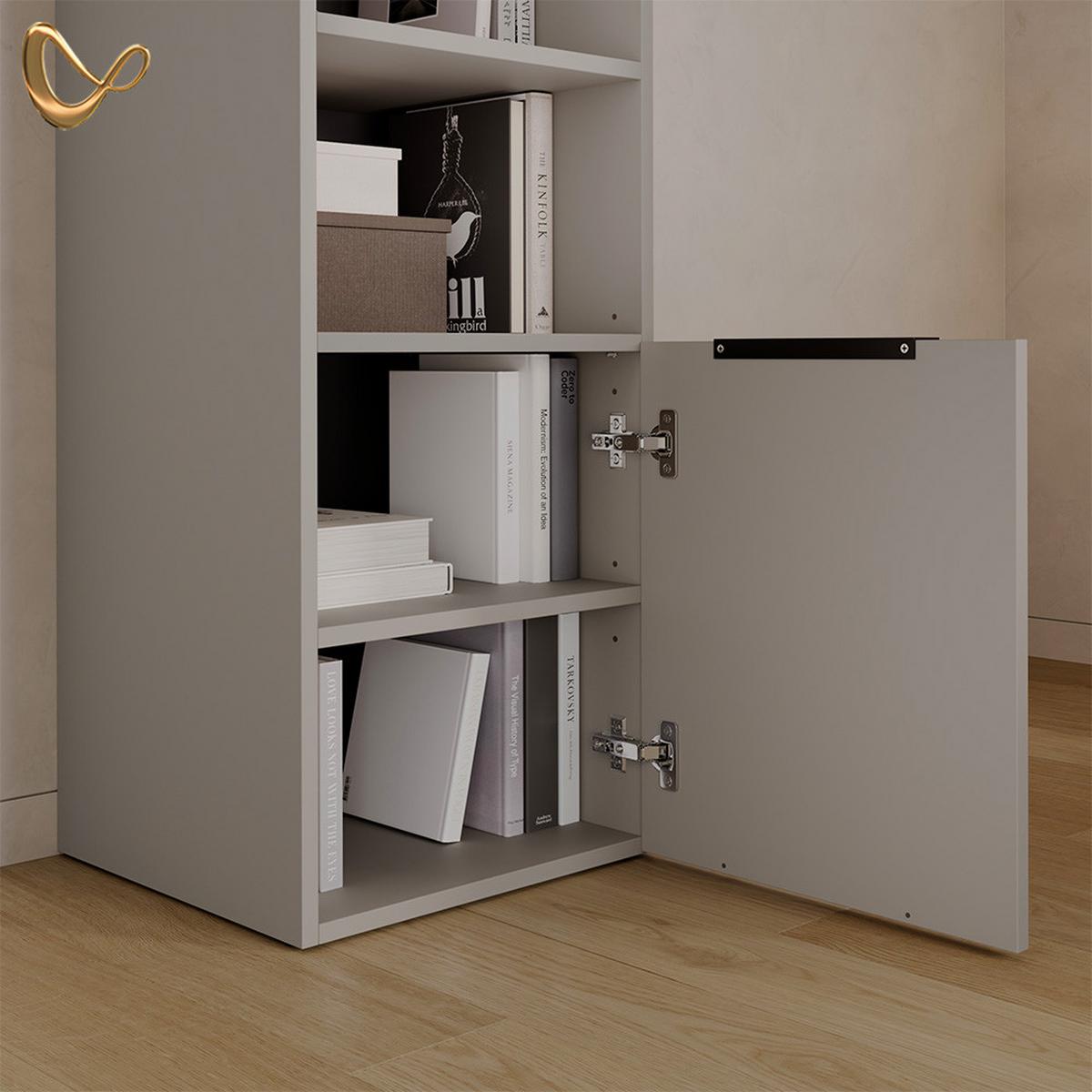 UNIVERSALSCHRANK Piave Greige mit einer Tür - Greige, Holzwerkstoff (40.2/120/40cm) - Livinity®