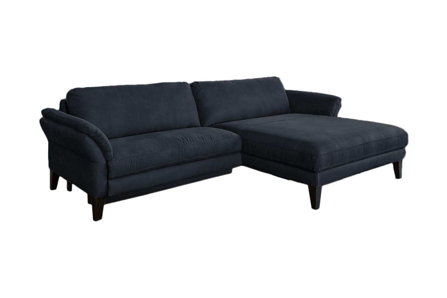 ECKSOFA MIT MOTORISCHER RELAXFUNKTION MALTA Schwarz Webstoff Relaxfunktion - Schwarz, Buchenholz/Textil (302/175cm) - KAWOLA