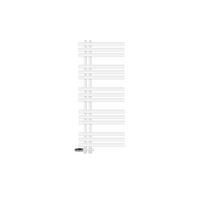 BADHEIZKÖRPER Iron EM 500x1200 mm Weiß mit Ventil Durchgang - Weiß, Metall (50/120/3cm) - LuxeBath