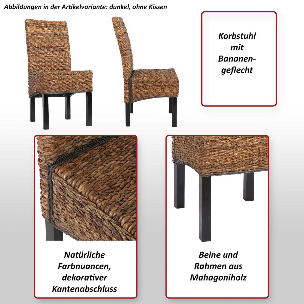 ESSZIMMERSTUHL Braun 6er-Set - Braun, Holz (46/96/41cm) - MCW