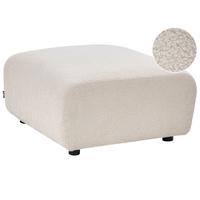 OTTOMANE Bouclé Cremeweiß Kivvik - Creme, Textil (82/41/80cm) - Beliani