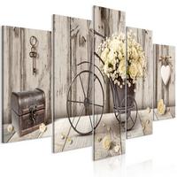 KUNSTDRUCK Braun 100/50 cm - Gelb/Braun, Textil (100/50cm) - KUNSTLOFT
