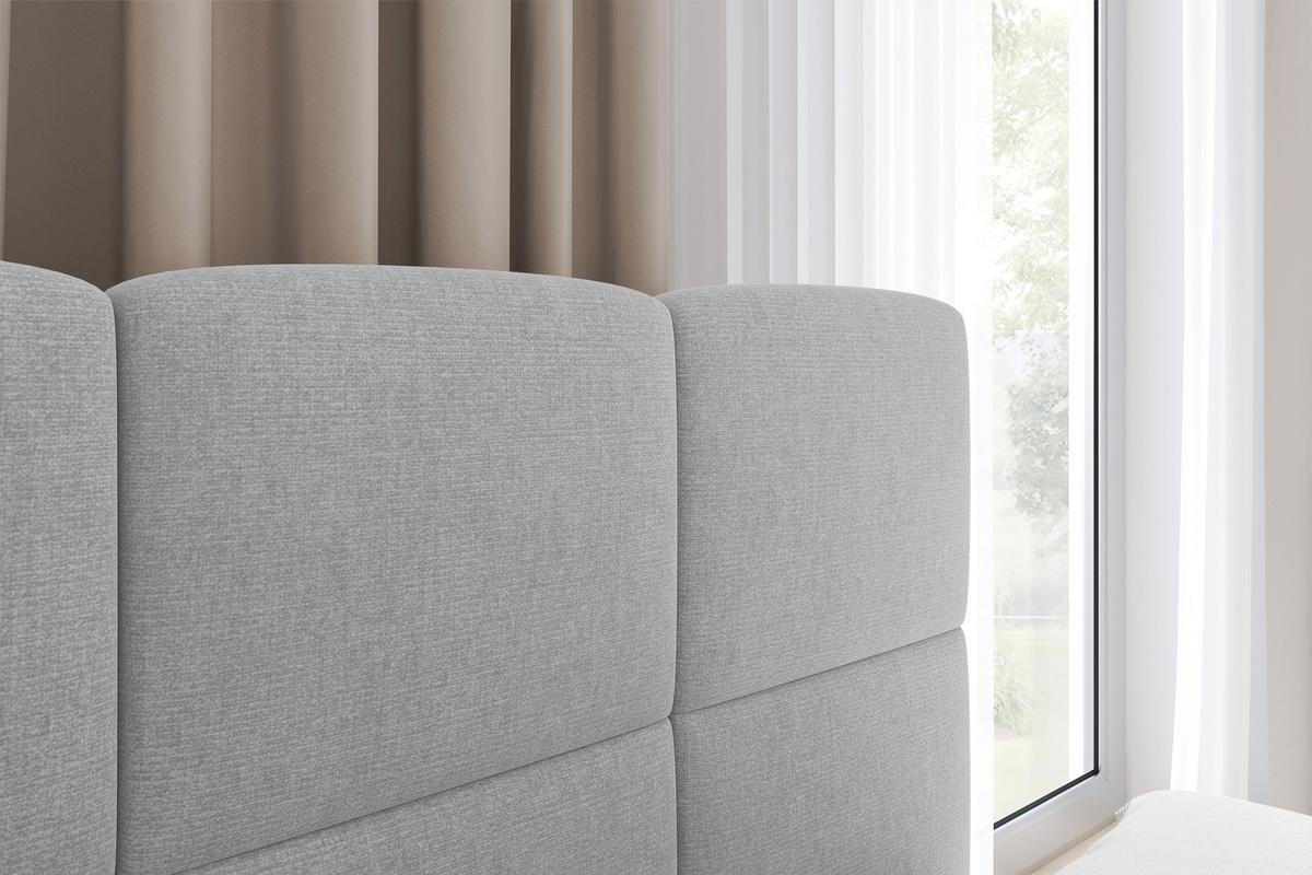 EINZELBETT Jugendbett mit Bettkasten Links, ohne Matratze - LIVY 100x200 Grau - Anthrazit, Holzwerkstoff/Textil (100/200cm) - ALTDECOR