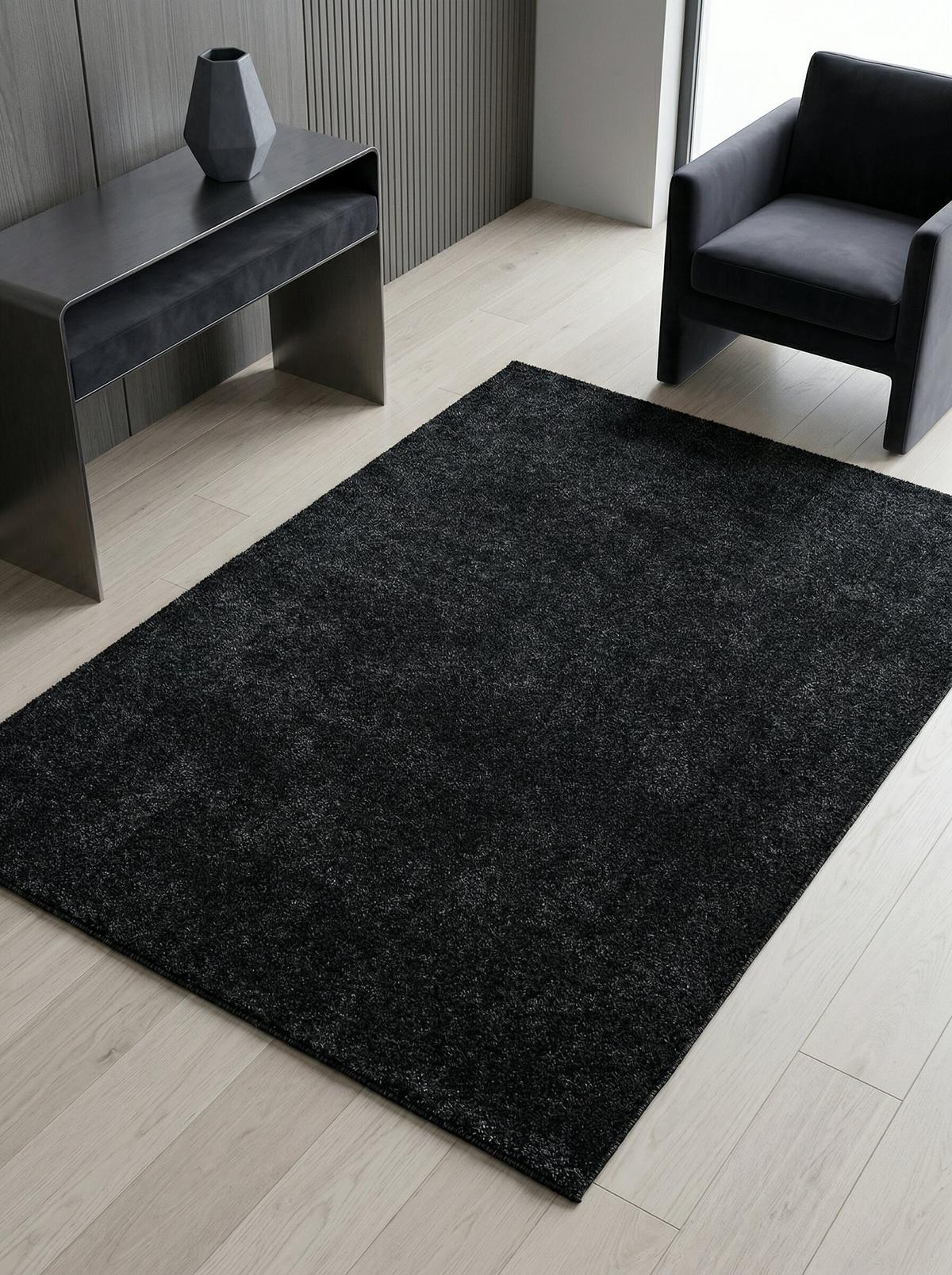 TEPPICH Kurzflor MAIN in Anthrazit, einfarbig, 200 x 290 cm - Anthrazit, Textil (290/200cm) - KADIMA DESIGN