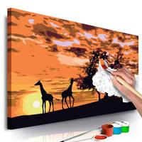 MALEN NACH ZAHLEN 50/40 cm - Multicolor, Textil (1.4/40cm) - KUNSTLOFT