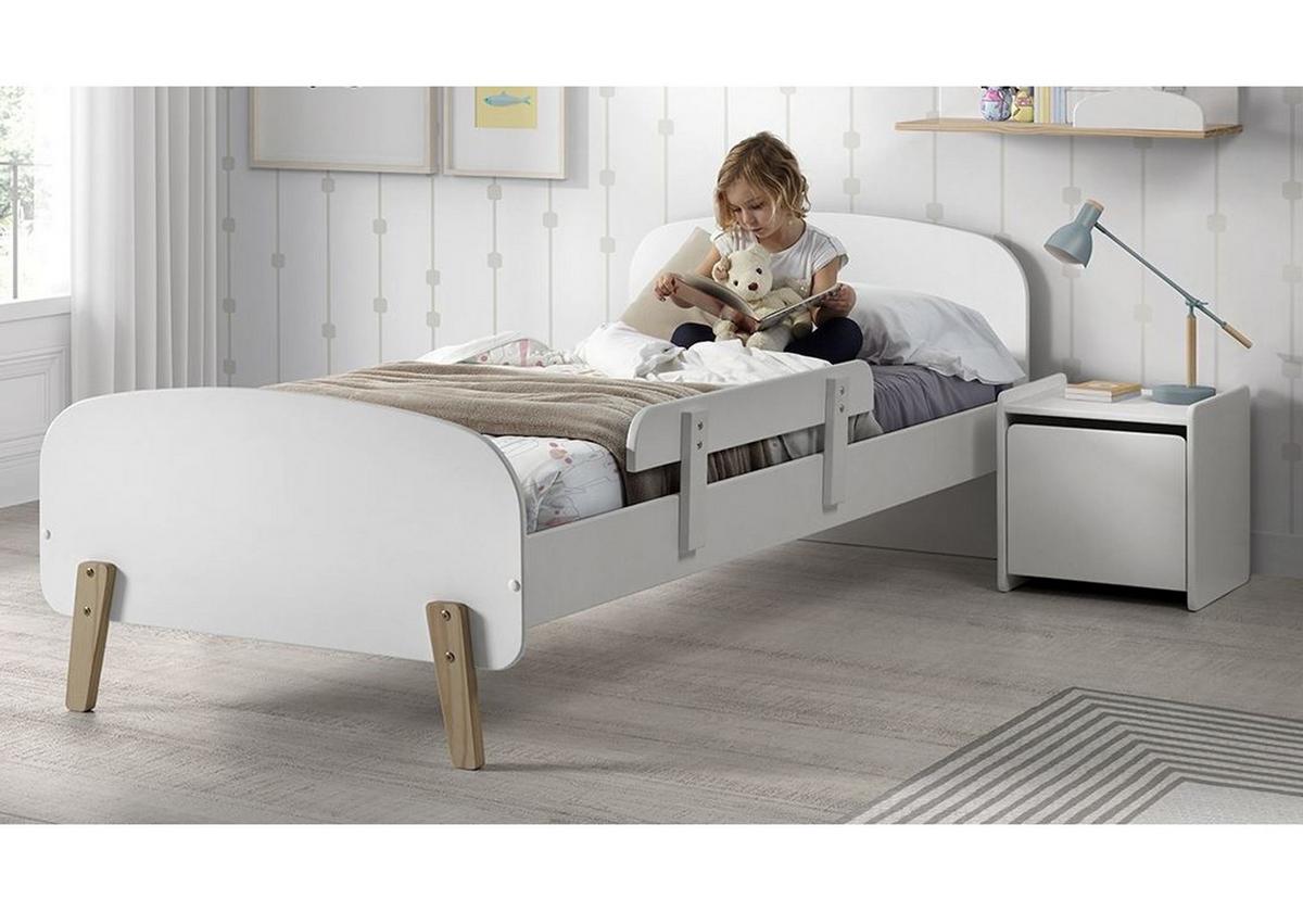 KINDERZIMMER Set Karilynn 2 Massivholz+MDF weiß - Weiß, Holz (120/73/220cm) - 58aufmkessel