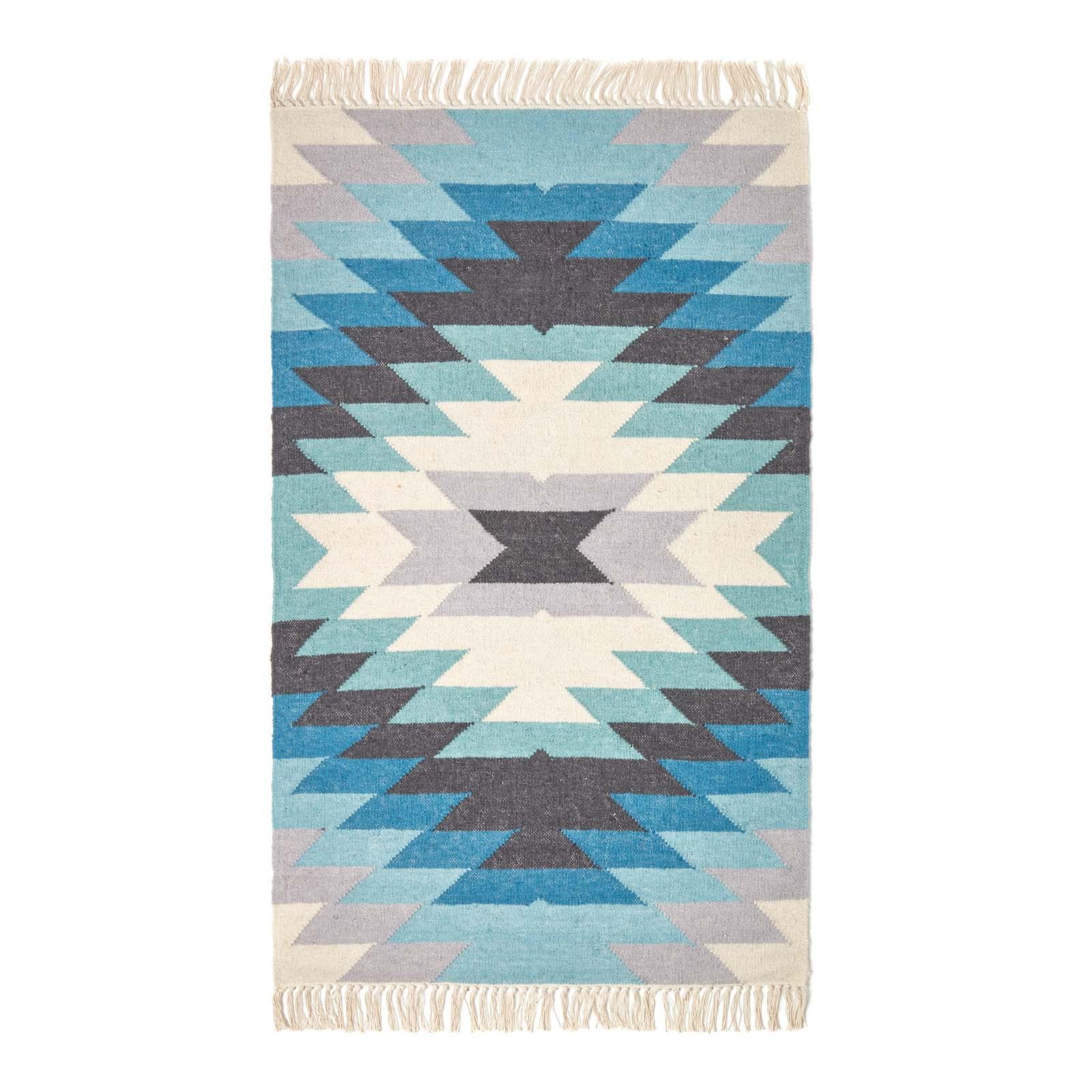 KELIM-TEPPICH Helsinki handgewebt 90/150 cm - Multicolor, Textil (90/150cm) - Homescapes