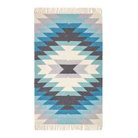 KELIM-TEPPICH Helsinki handgewebt 90/150 cm - Multicolor, Textil (90/150cm) - Homescapes