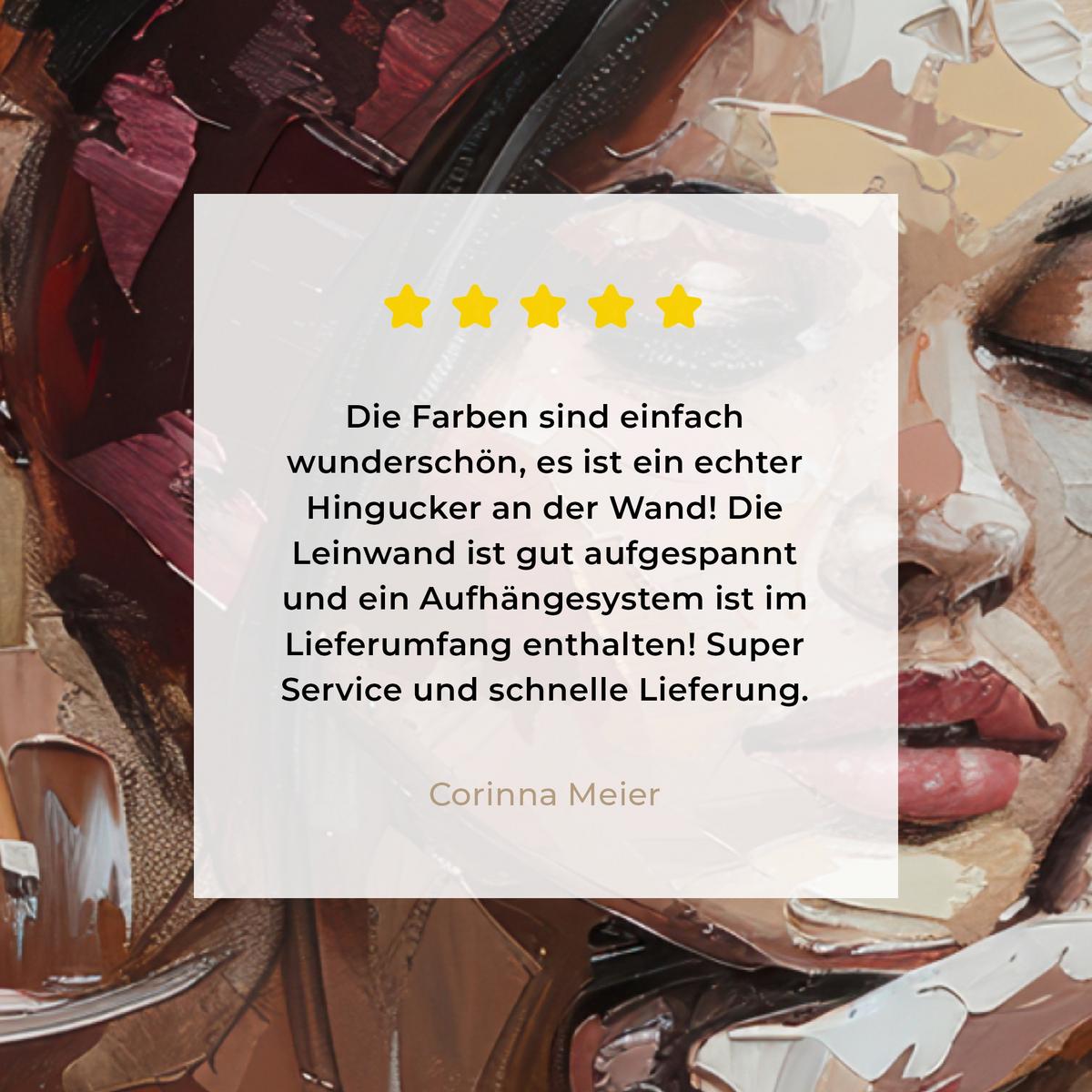 LEINWANDBILD Frau - Lackierung - Porträt - Modern Wandbilder 80x60 cm - Altrosa, Textil (80/60cm) - MuchoWow