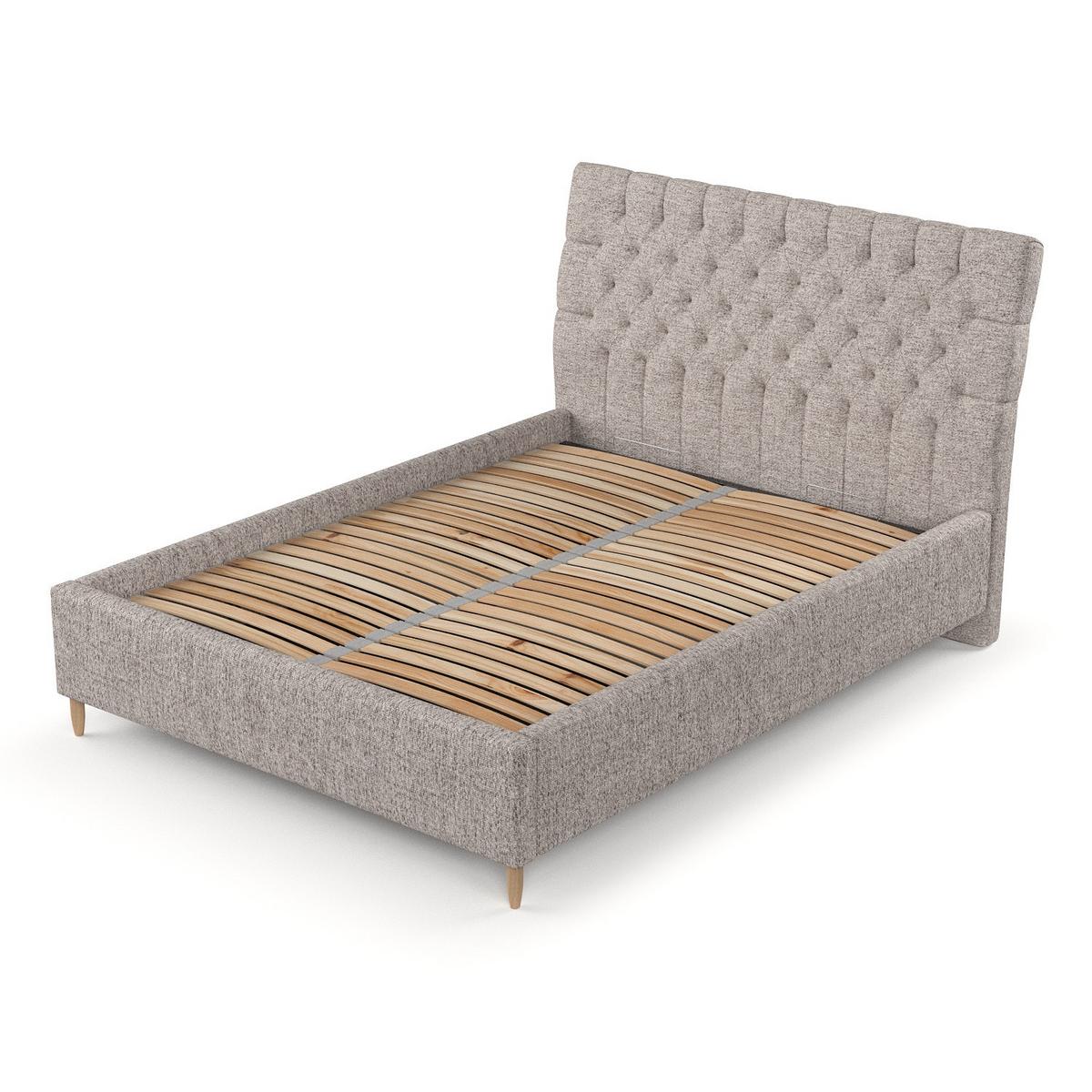 POLSTERBETT Lira 180/200 cm Beige im Neve Stoff - Beige/Naturfarben, Holz/Holzwerkstoff (180/200cm) - AltaBeds