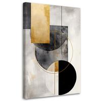 KUNSTDRUCK Gold 70/100 cm - Goldfarben, Textil (70/100cm) - KUNSTLOFT