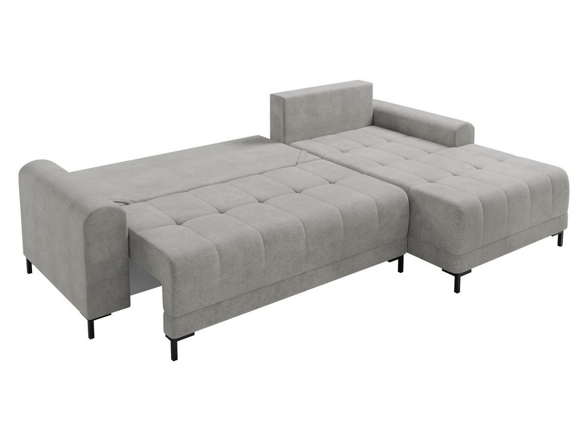 ECKSOFA Aris L, Seite: Rechts - Schwarz/Naturfarben, Holz/Textil (258/168cm) - MIRJAN24