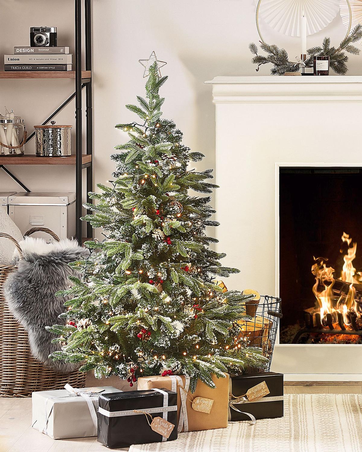 WEIHNACHTSBAUM 120 cm Grün Denali - Grün, Kunststoff (120cm) - Beliani
