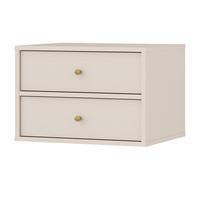 NACHTTISCH TORINO 51,8/35/40,8 cm Beige - Beige, Holzwerkstoff (51.8/35/40.8cm) - MASSENO