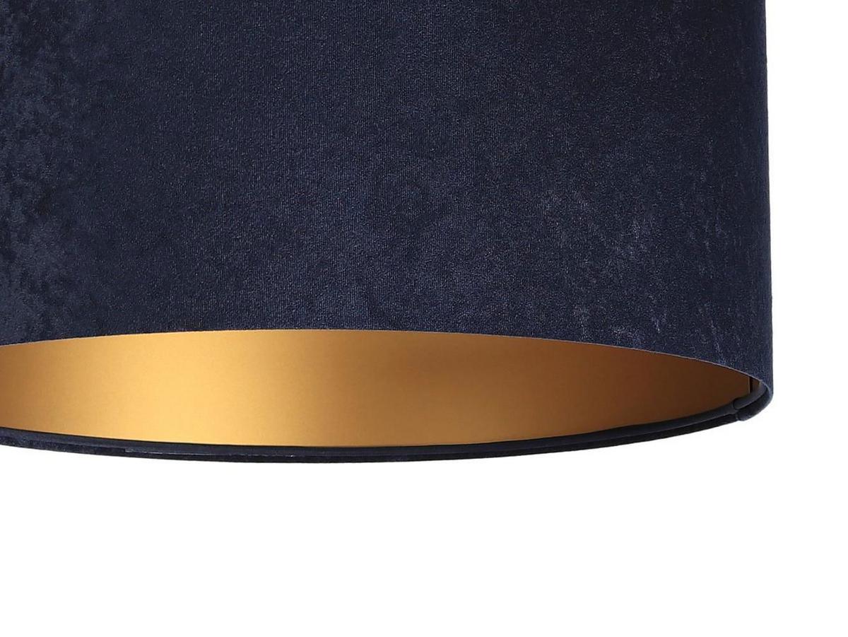 HÄNGELEUCHTE Blau 50/25 cm - Blau/Goldfarben, Kunststoff (50/0.8/25cm) - ONZENO