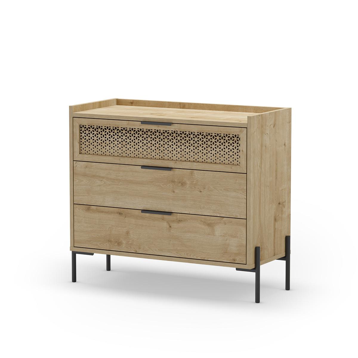 KOMMODE Inca Braun 90/40/80 cm - Braun, Holz (40/80/90cm) - Calicosy