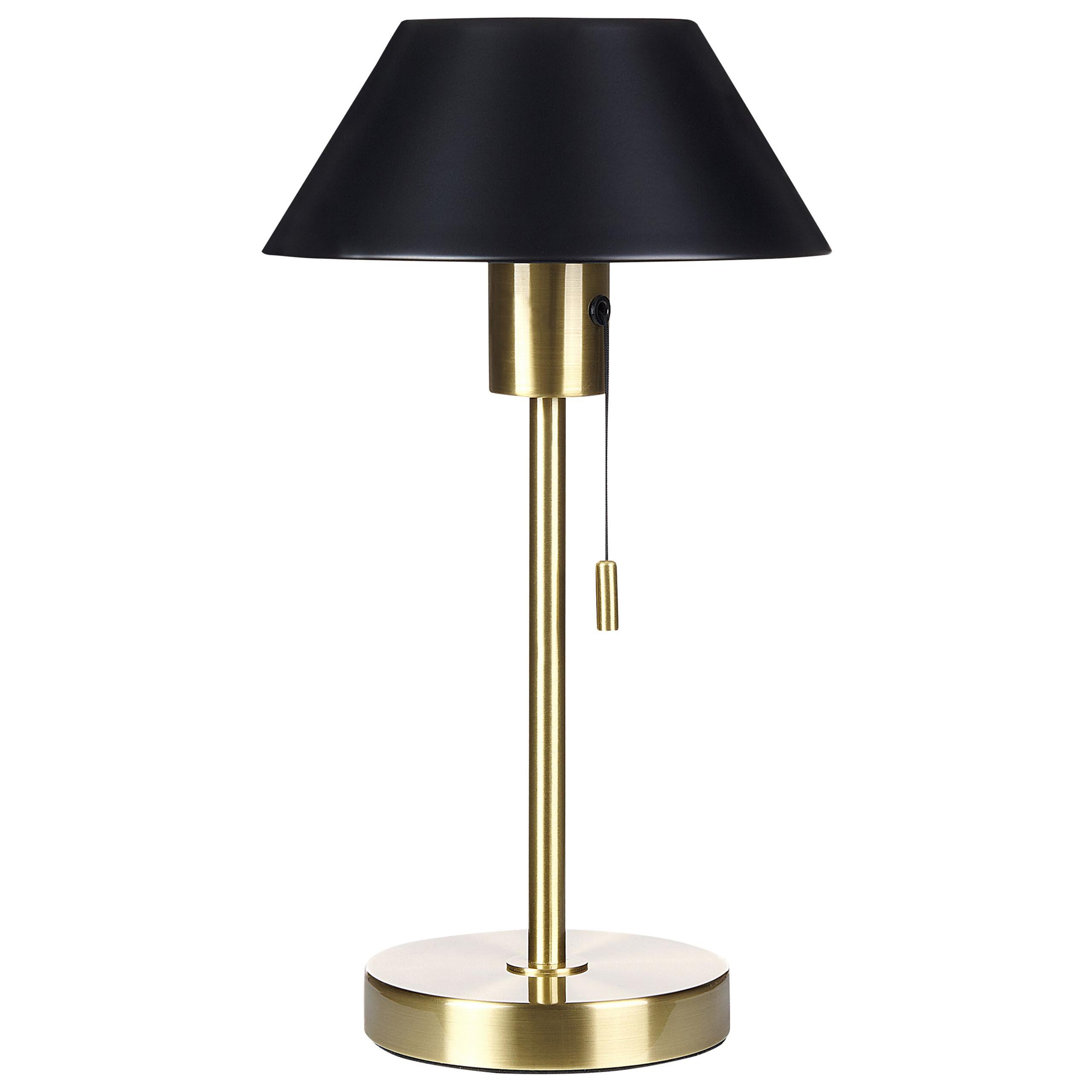 TISCHLEUCHTE Caparo 20/20/37 cm - Schwarz, Metall (20/13/37cm) - Beliani