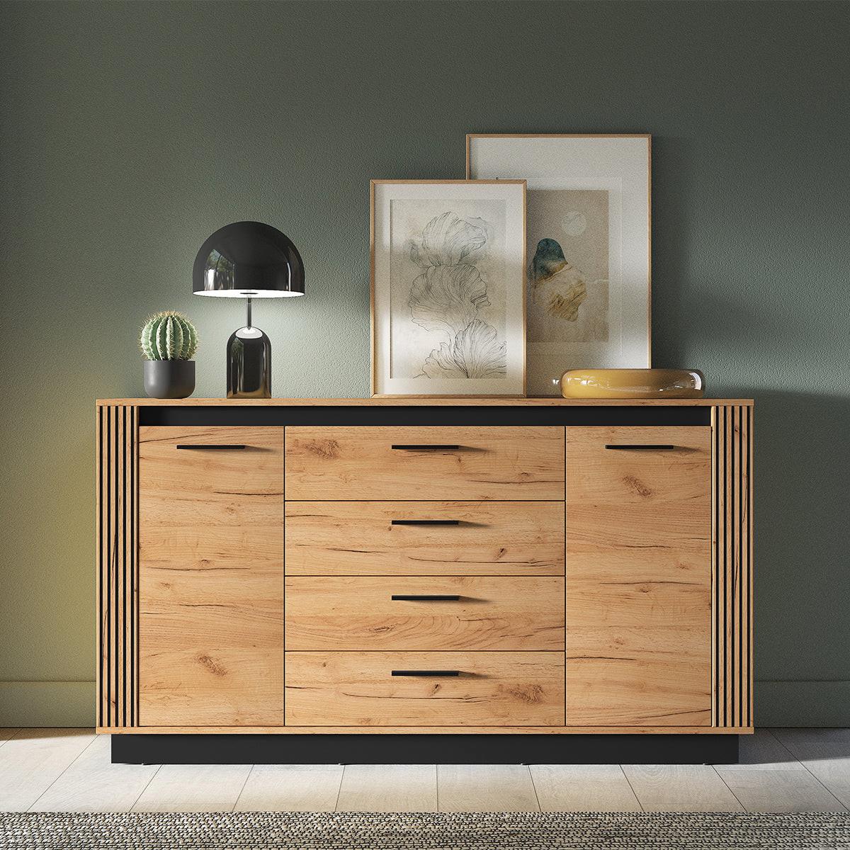 SIDEBOARD Solal Holz - Braun, Holzwerkstoff (160/90/40cm) - Petits-meubles