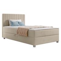 BOXBETT Viki - H3 - Beige/Silberfarben, Holzwerkstoff/Kunststoff (120/200cm) - MIRJAN24