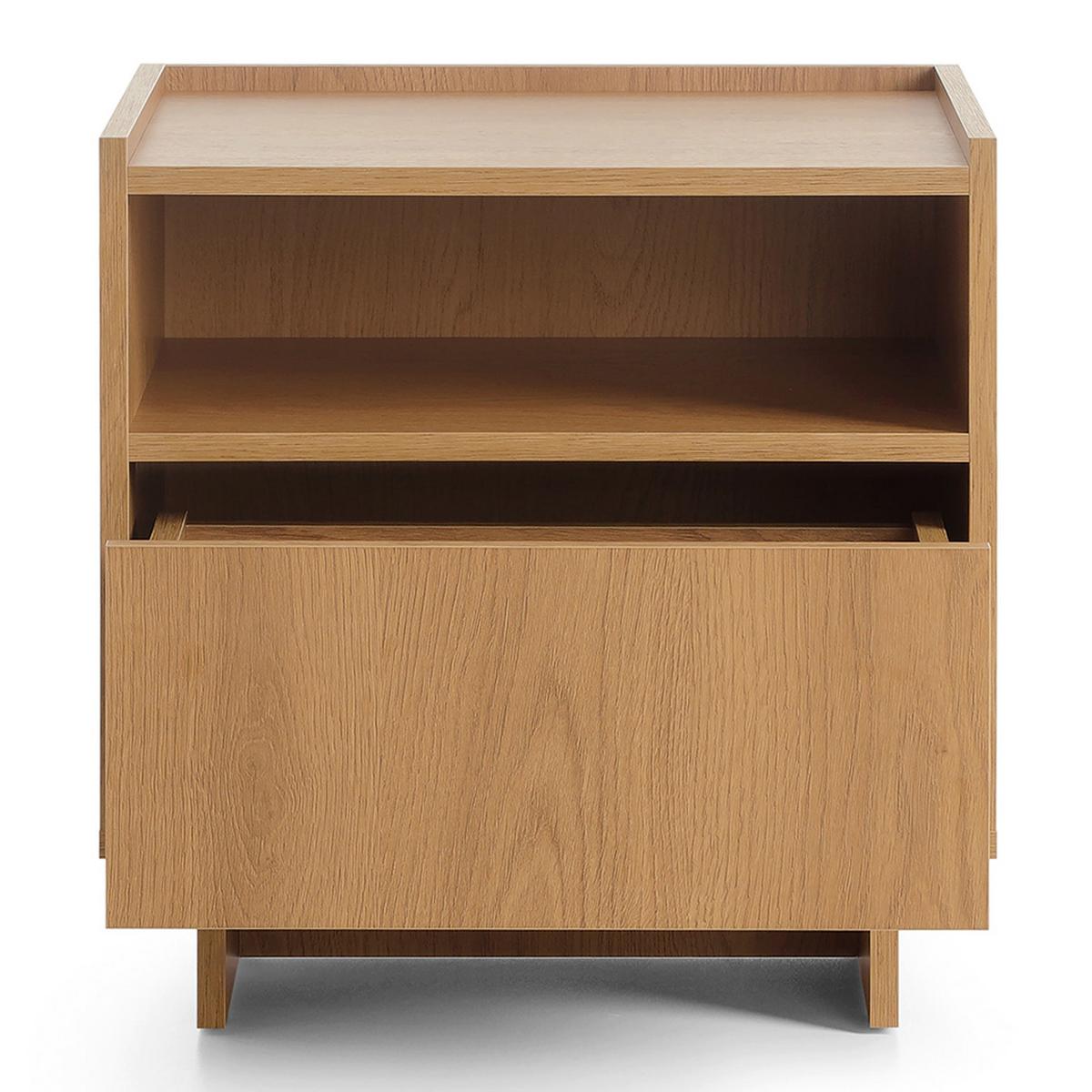 NACHTTISCH Yasumi mit 1 Schublade 50 cm - Eichefarben, Holzwerkstoff (50/51/39cm) - Selsey