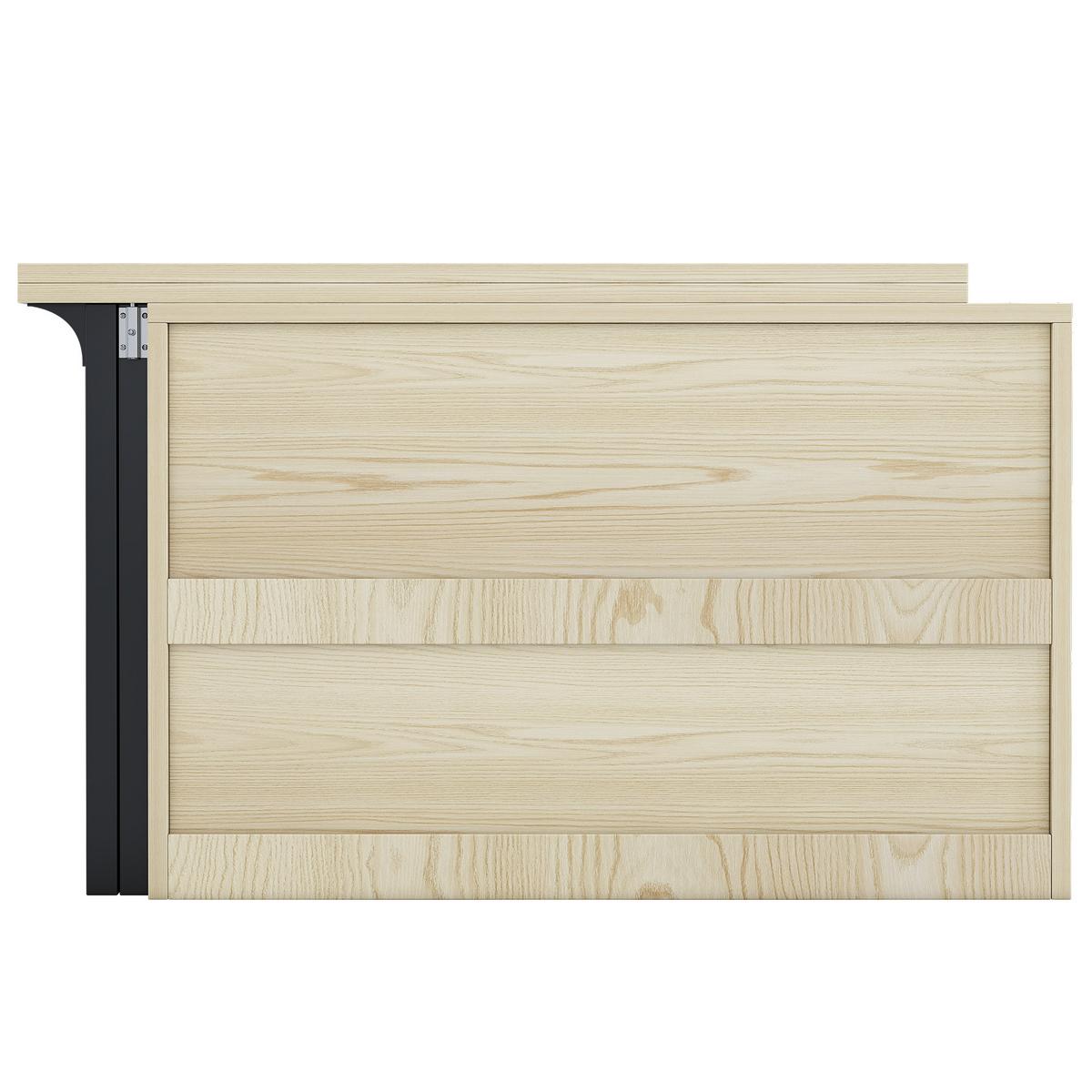 MULTIFUNKTIONALER Esstisch und Sideboard (klappbar) mit Stauraum - Weiß, Holzwerkstoff/Metall (110/120/75cm) - Urban Meuble