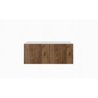 LOWBOARD VAREN 100/41/40 cm, Hängender TV-Schrank Weiß / Eichefarben - Eichefarben/Weiß, Holzwerkstoff (100/41/40cm) - MASSENO