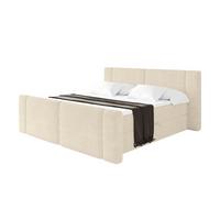 BOXBETT mit Matratze H3 - EVON Zanozek - 180x200 cm Beige - Champagner, Holzwerkstoff (180/200cm) - ALTDECOR