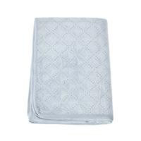 TAGESDECKE Samt 200/200 cm, geometrisch gemustert - Hellgrau, Textil (200/200cm) - Homescapes