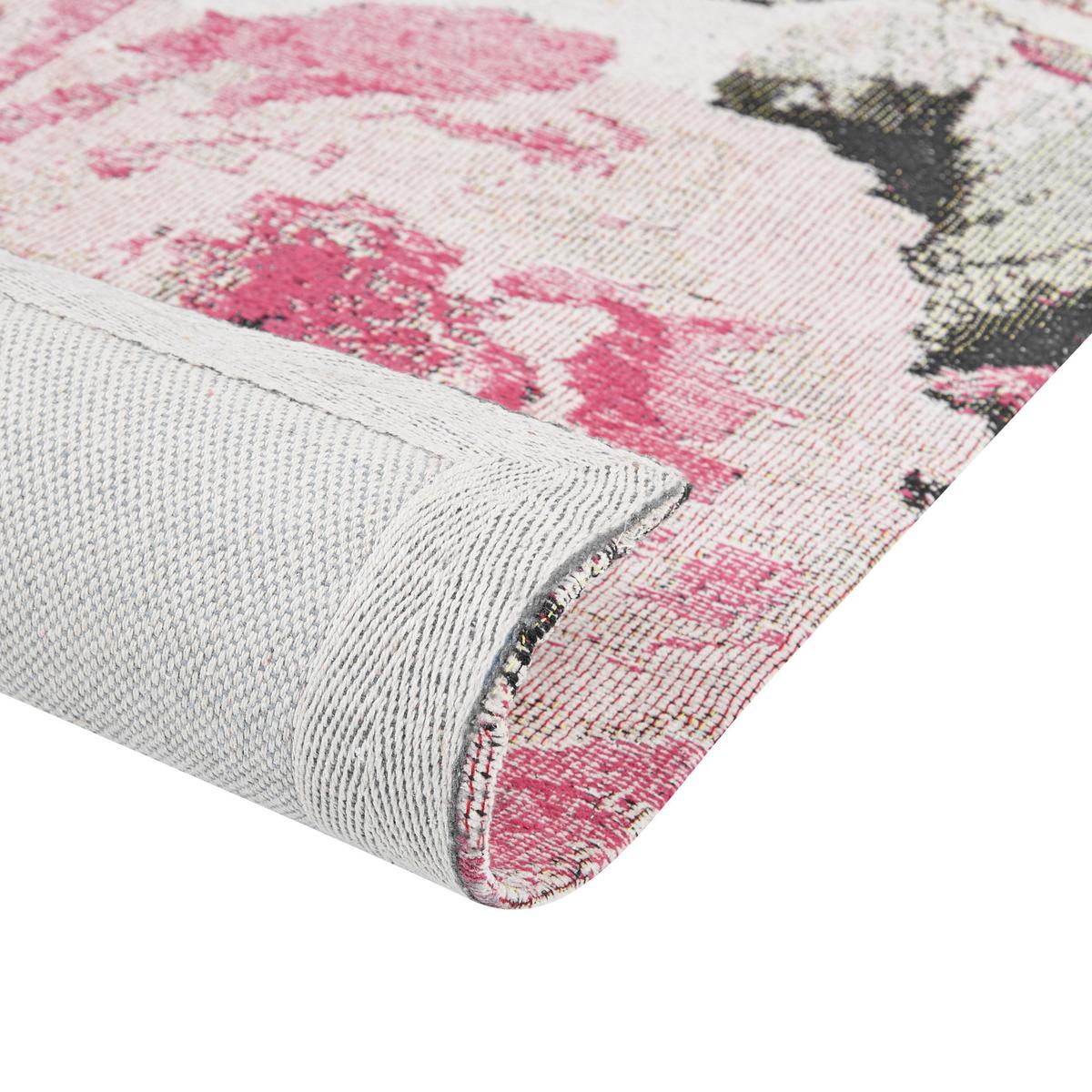 KURZFLOR-TEPPICH Ejaz 200/140 cm - Pink, Textil (140/200cm) - Beliani