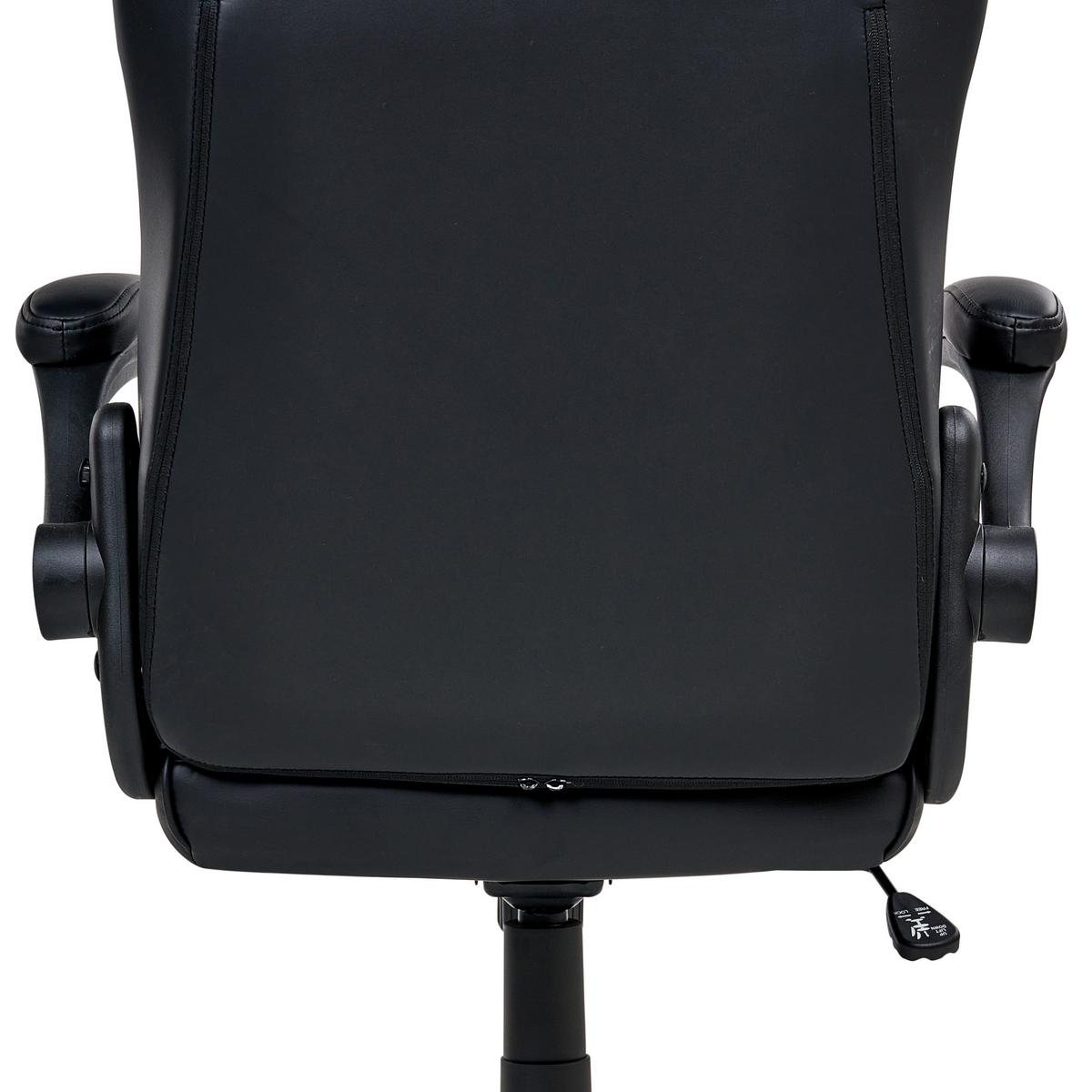 BÜROSTUHL Schwarz Triumpher - Schwarz, Kunststoff (51/115/51cm) - Beliani