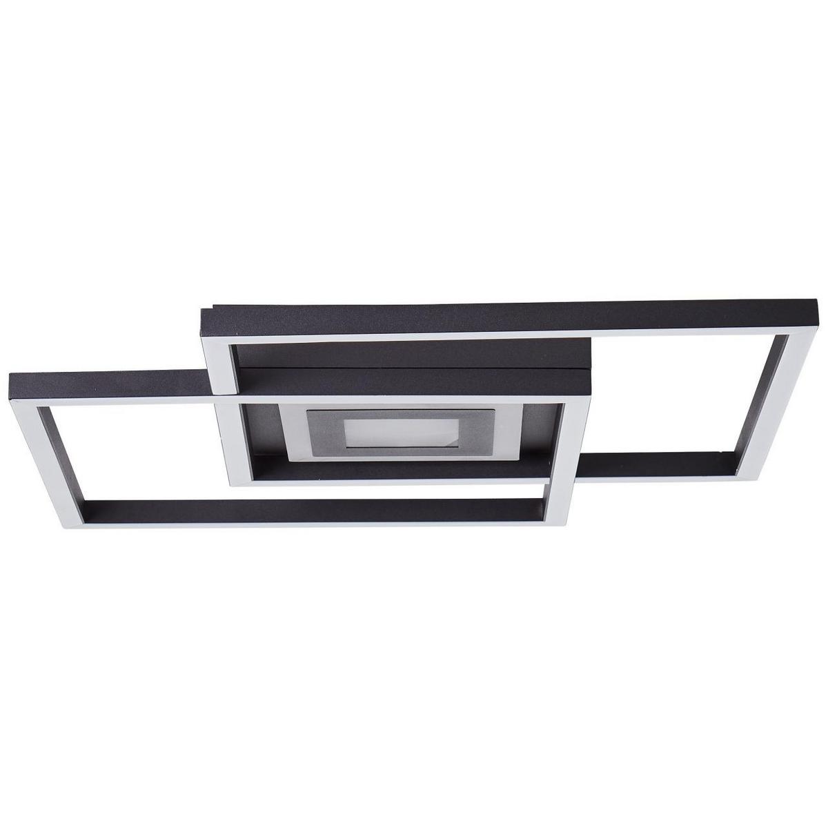 DECKENLEUCHTE Metis G99381/06 - Schwarz, Metall (30/40/6.5cm) - Brilliant