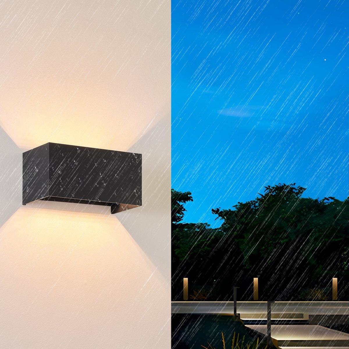 WANDLEUCHTE Inspiration - Schwarz, Metall (10/10/20cm) - Nettlife