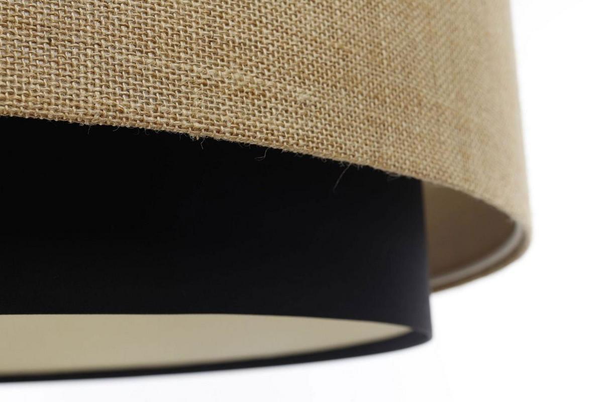 HÄNGELEUCHTE Schwarz 60/25 cm - Beige, Kunststoff (60/1.9/25cm) - ONZENO