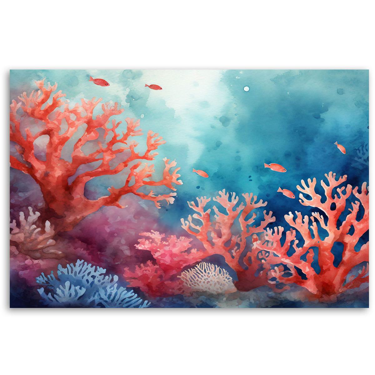 KUNSTDRUCK Blau 100/70 cm - Blau, Textil (100/70cm) - KUNSTLOFT