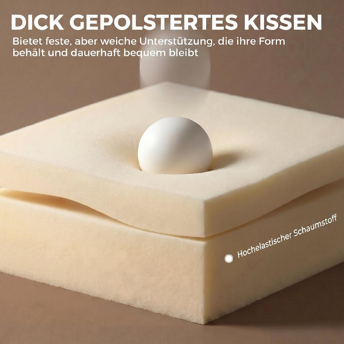 BÜROSTUHL Polyester Cremeweiß - Creme/Schwarz, Textil/Metall (52/84.5/59cm) - HOMCOM