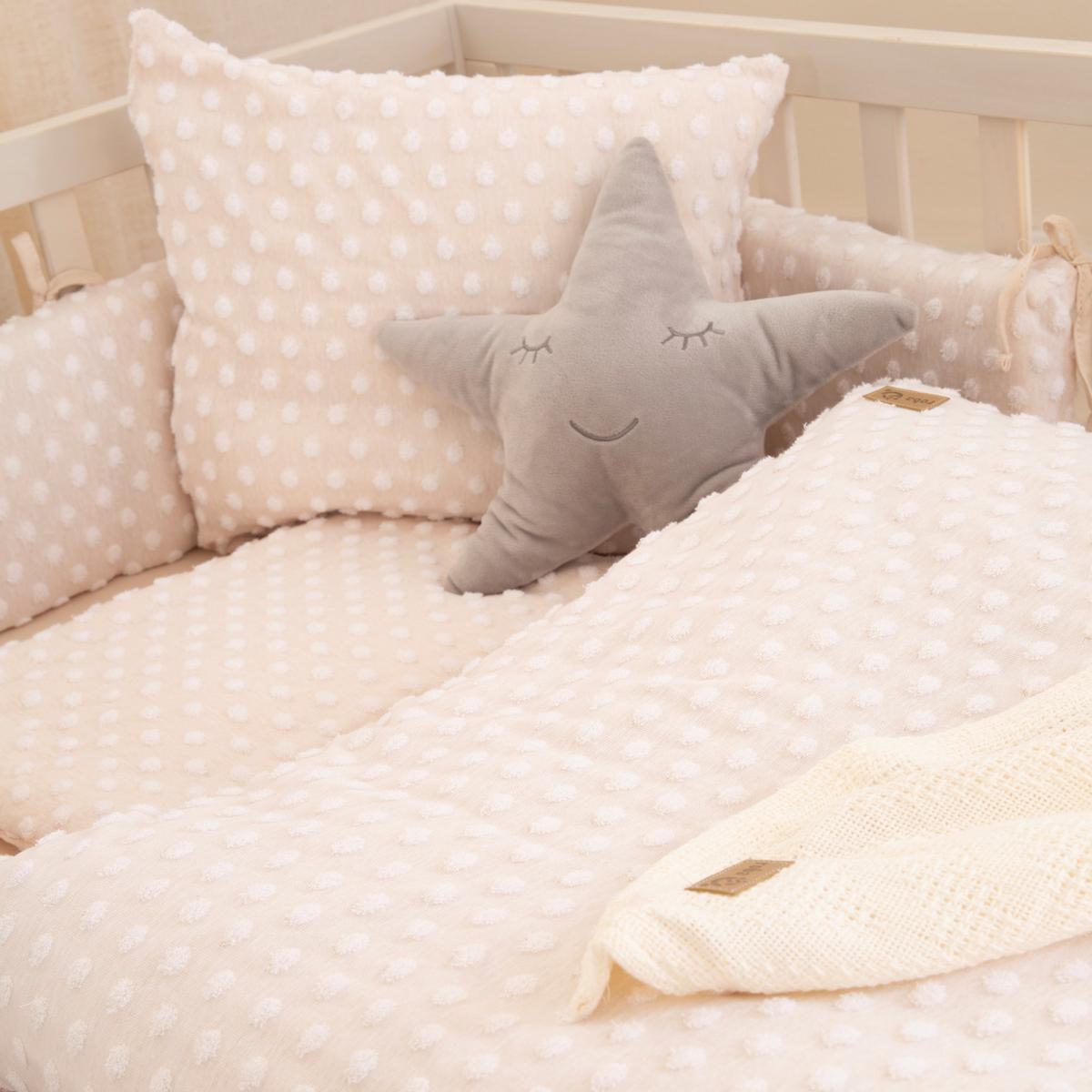 WIEGENBETTWÄSCHE Frosty Almond 80x80 cm - Beige - Beige, Textil (80/80cm) - Roba