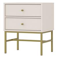 NACHTTISCH TORINO 51,8/62,5/40,8 cm Beige - Beige, Holzwerkstoff (51.8/62.5/40.8cm) - MASSENO